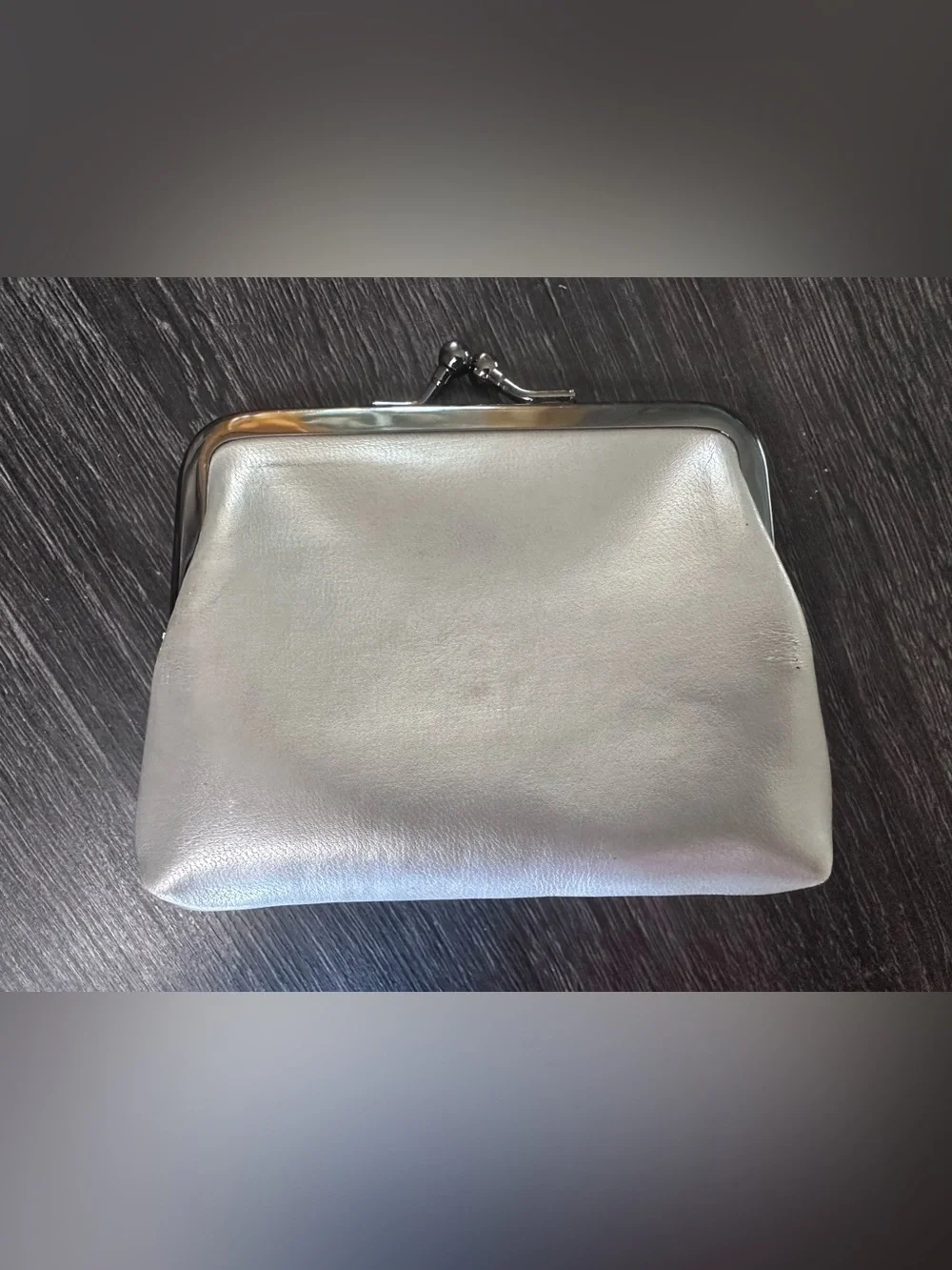 Pair Vintage Coin Purses - Leather and Cowhide